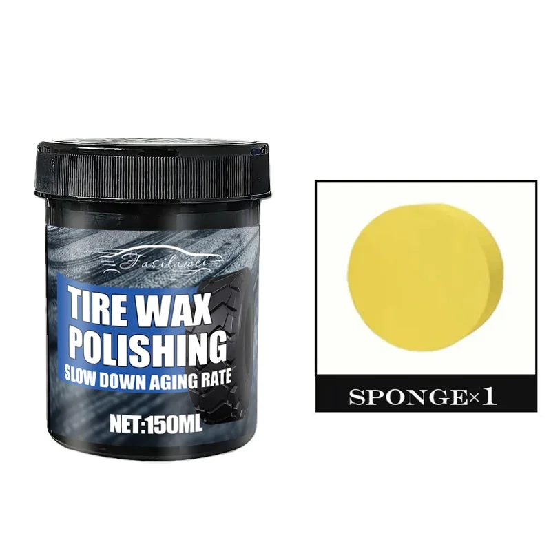 NEW150g compuesto de reparación de plástico para coche, cera para salpicadero, esmalte de brillo negro para neumáticos, crema para el cuidado del asiento del sofá, eliminador de arañazos, adecuado para