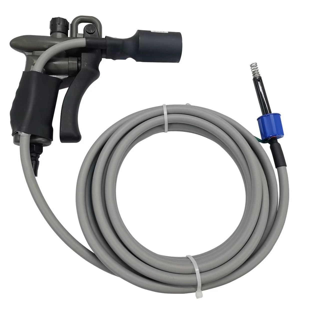 Piezoelectric ion air gun, electronic components, electrostatic dust removal gun