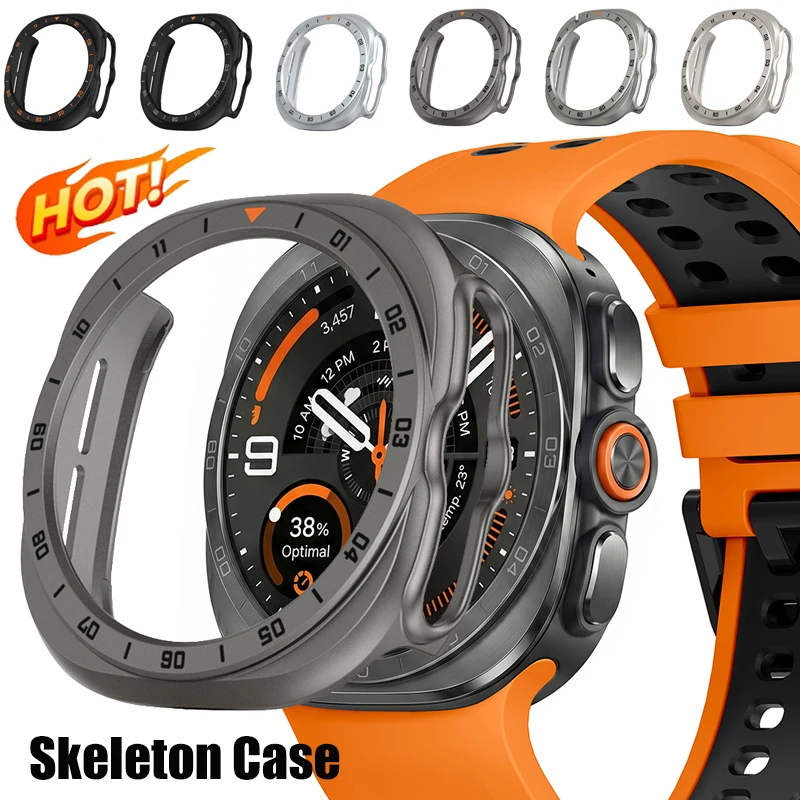PC Case for Samsung Galaxy Watch Ultra 2 Accessories Bumper Shell Hollow Scale Cover for Galaxy Ultra 2026