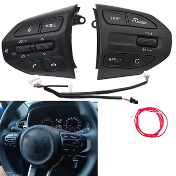 Bouton de volant multimédia de voiture pour KIA K2 RIO 2017 2018 2019 2020 BT, régulateur de vitesse de téléphone, commutateurs de Volume, accessoires de voiture