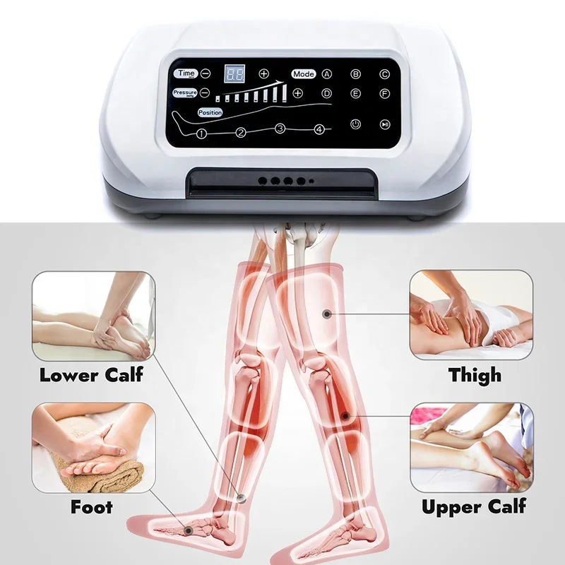 Air Compression Sports Recovery Lymphatic Boots Foot Massager Circulation Relaxation Therapy