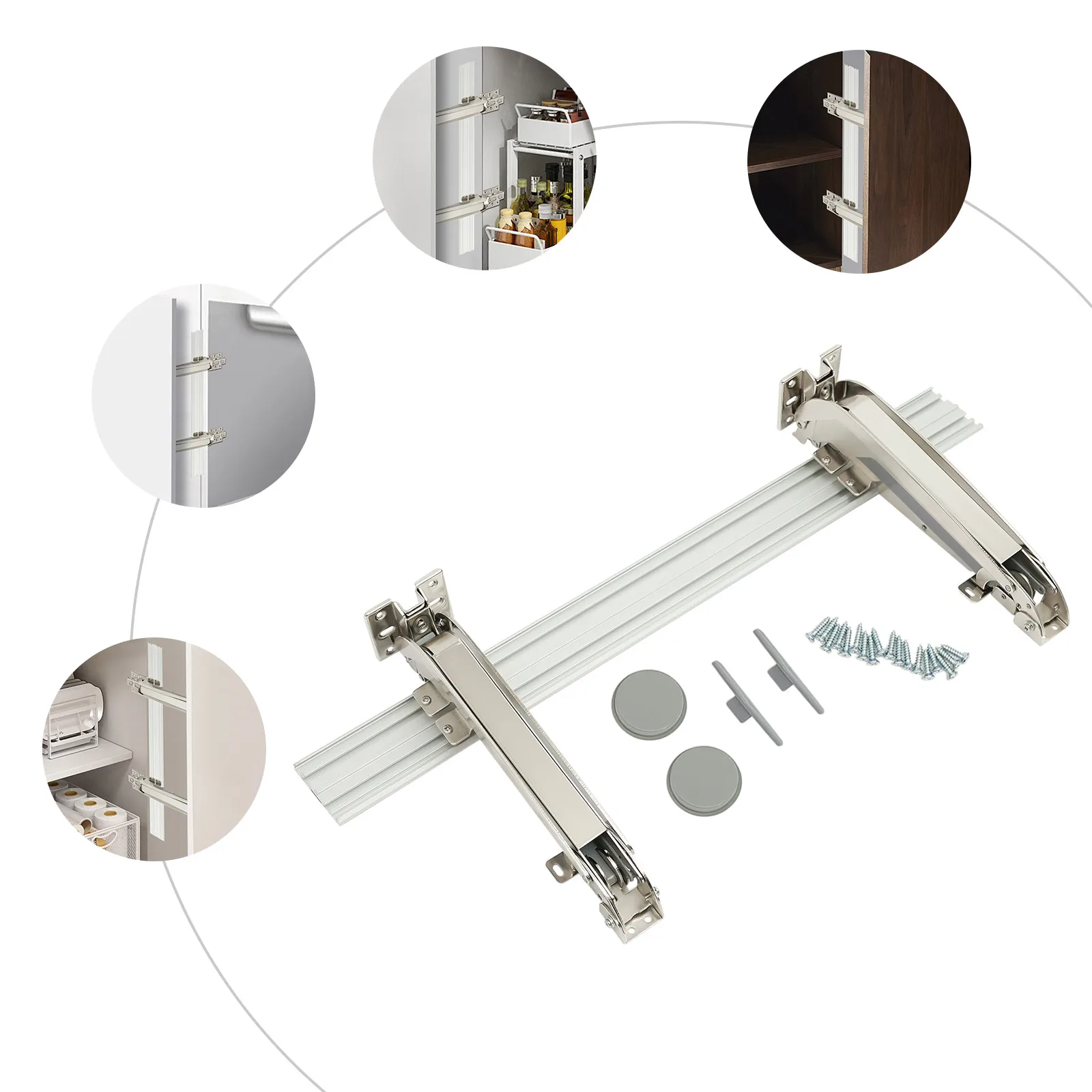 Türscharnier-Set mit seitlicher Öffnung, robuste Türscharniere, Schranktürscharnier-Set