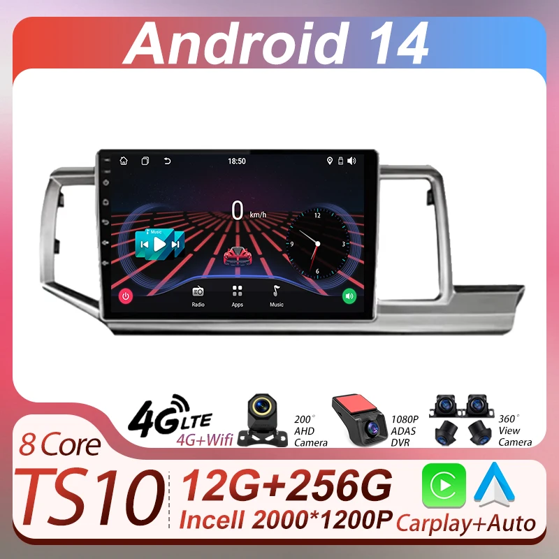 

Car Android 14 For Honda Stepwgn 4 2009 - 2015 Car Carplay Screen Mirror Link AutoMotive Intelligent System 2din GPS Navigation