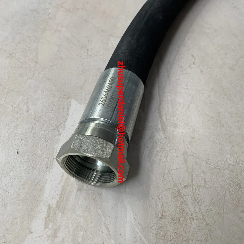 

2pcs/lot 2606462450 Fusheng SA185 air compressor oil hose assembly