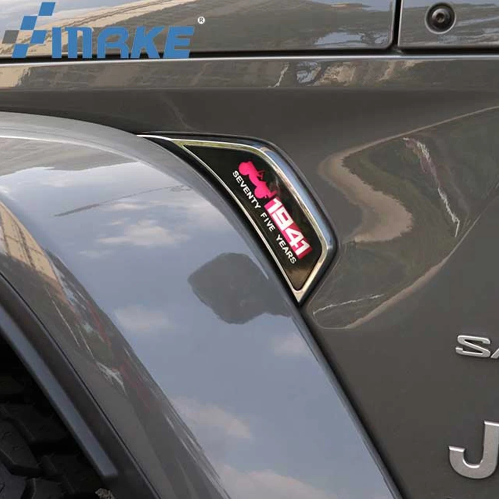 Amber LED Car Front Fender Side Marker Lights For Jeep Wrangler JL JLU Sport, Rubicon, Sahara, Gladiator JT etc Turn Signal Lamp