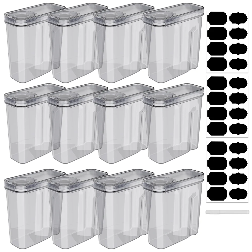 Luftdichte Lebensmittelbehälter mit Deckel 4/8/12 Stück Aufbewahrungsgläser Müsli-Spender Küchenorganizer Transparenter Versiegelter Behälter