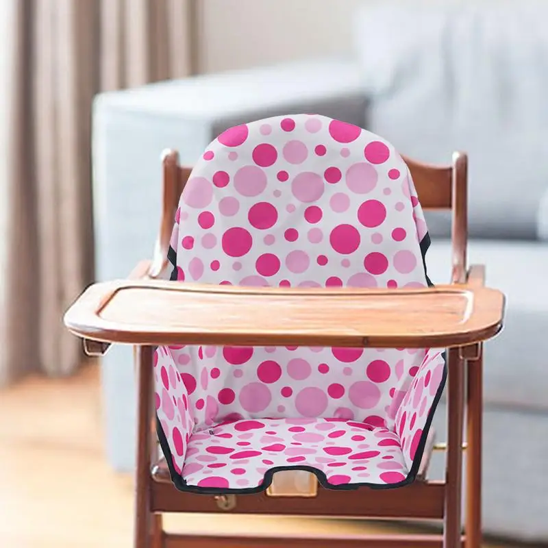 High Chair Cushion Oxford Cloth Seat Cover Soft Washable Chair Cushion Foldable High Chair Accessories For High Chair