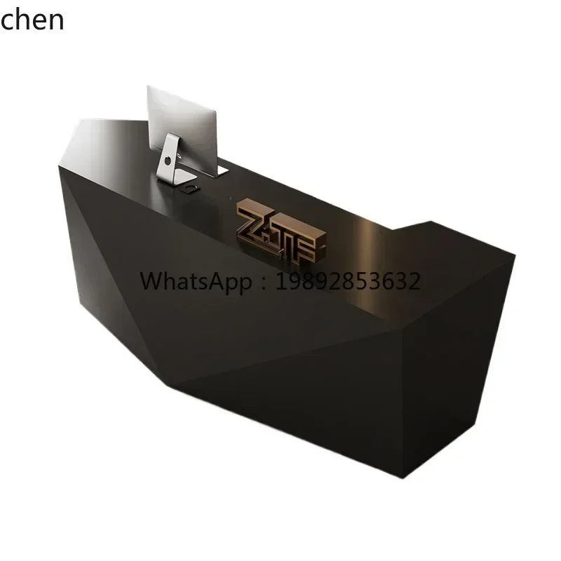 AA Beauty salon checkout page Black paint light luxury homestay front desk creative clothing store