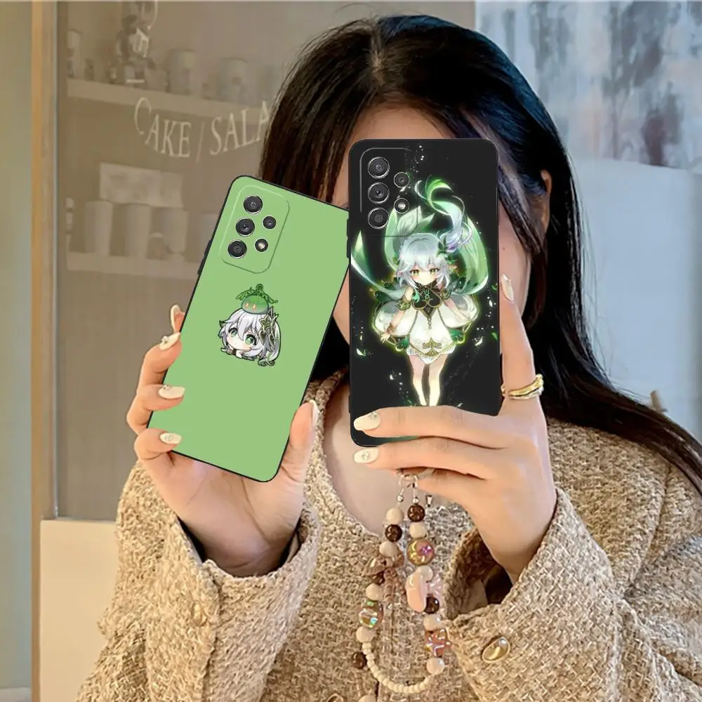 Game GI Nahida Phone Case for Samsung Galaxy M55 54 42 35 34 33 32 23 22 15 14 13 12 F55 5G Soft TPU Shockproof Cover