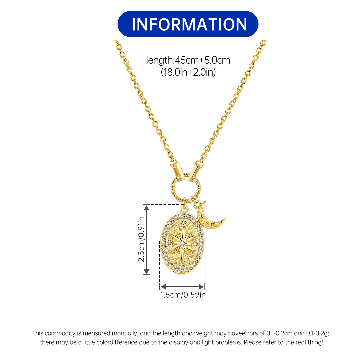 Orstarry S925 Sterling Silber Stern Blauer Mond Sonne Halskette für Frauen Geburtstag Originelle Geschenke Mode Feiner Schmuck – Detail 27
