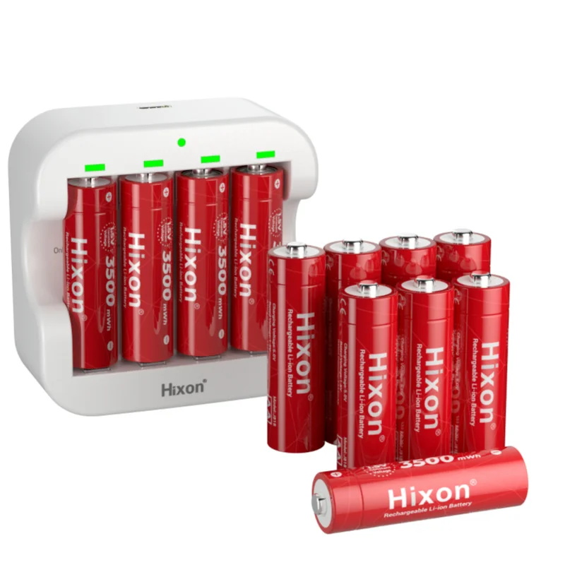 

Hixon 1.5V AA Rechargeable Battery 3500mWh Lithium 1.5v aa Li-ion Battery Charge For Remote Control Mouse Small Fan Electric Toy