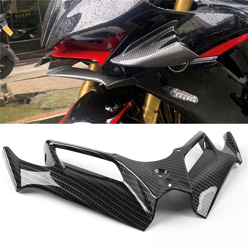 

Строгий мотоциклетный пневматический хвостовой спойлер, защита переднего обтекателя, универсальный для Kawasaki Honda, цветные детали из углеродного волокна