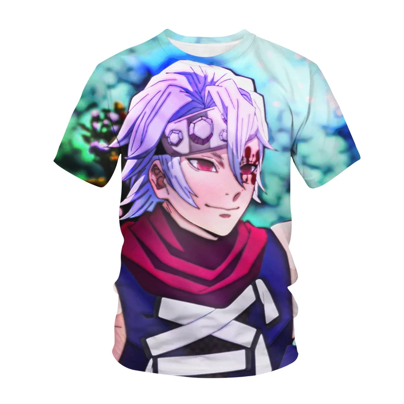 Ghost Fire Blade 3d Printed T-Shirt Children's Anime Cartoon Short Sleeve Top Fashion Breathable Children Adult General Clothing