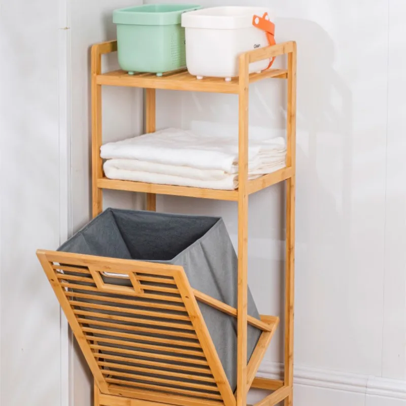 

OLEVO Dirty Clothes Storage Basket Bathroom Bamboo Cloth Folding Dirty Clothes Basket For Home Use Laundry Basket Hogar New