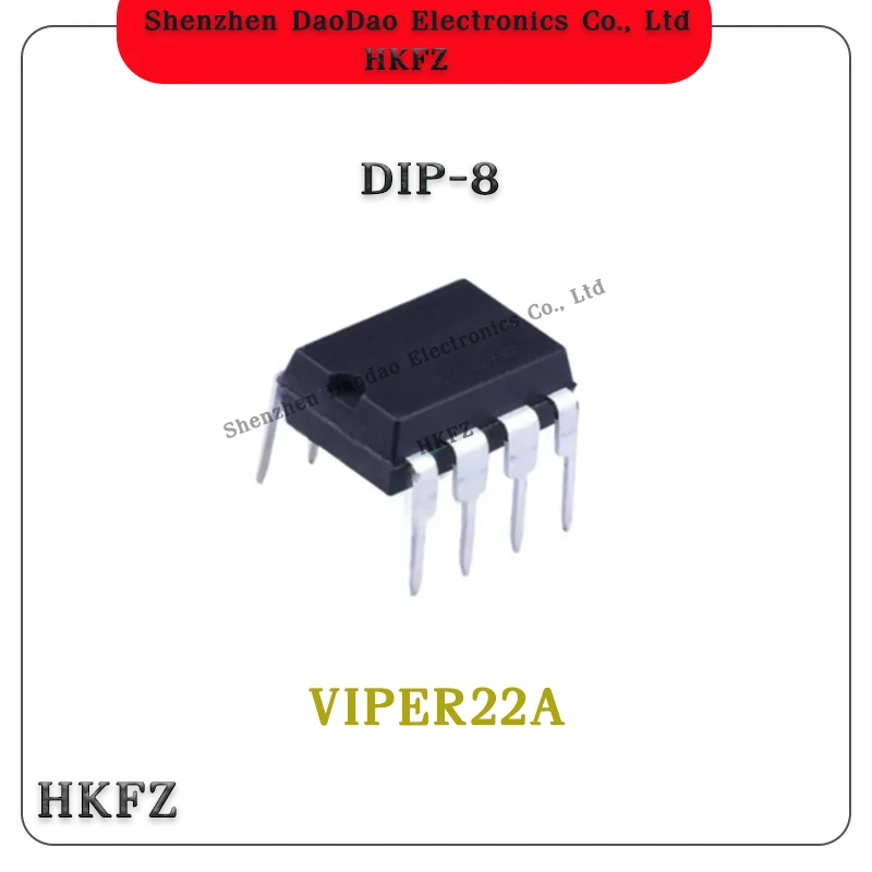 10Pcs VIPer22A VIPER22A VIPER20ADIP-E DIP-8 Switching power supply chip IC