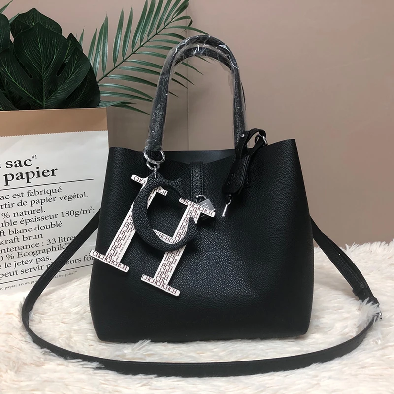 

CH Fashion Large Capacity Tote Bag Multifunctional High Quality Metal Lock Design Luxury Brand Shoulder Bag with Inner Pocket