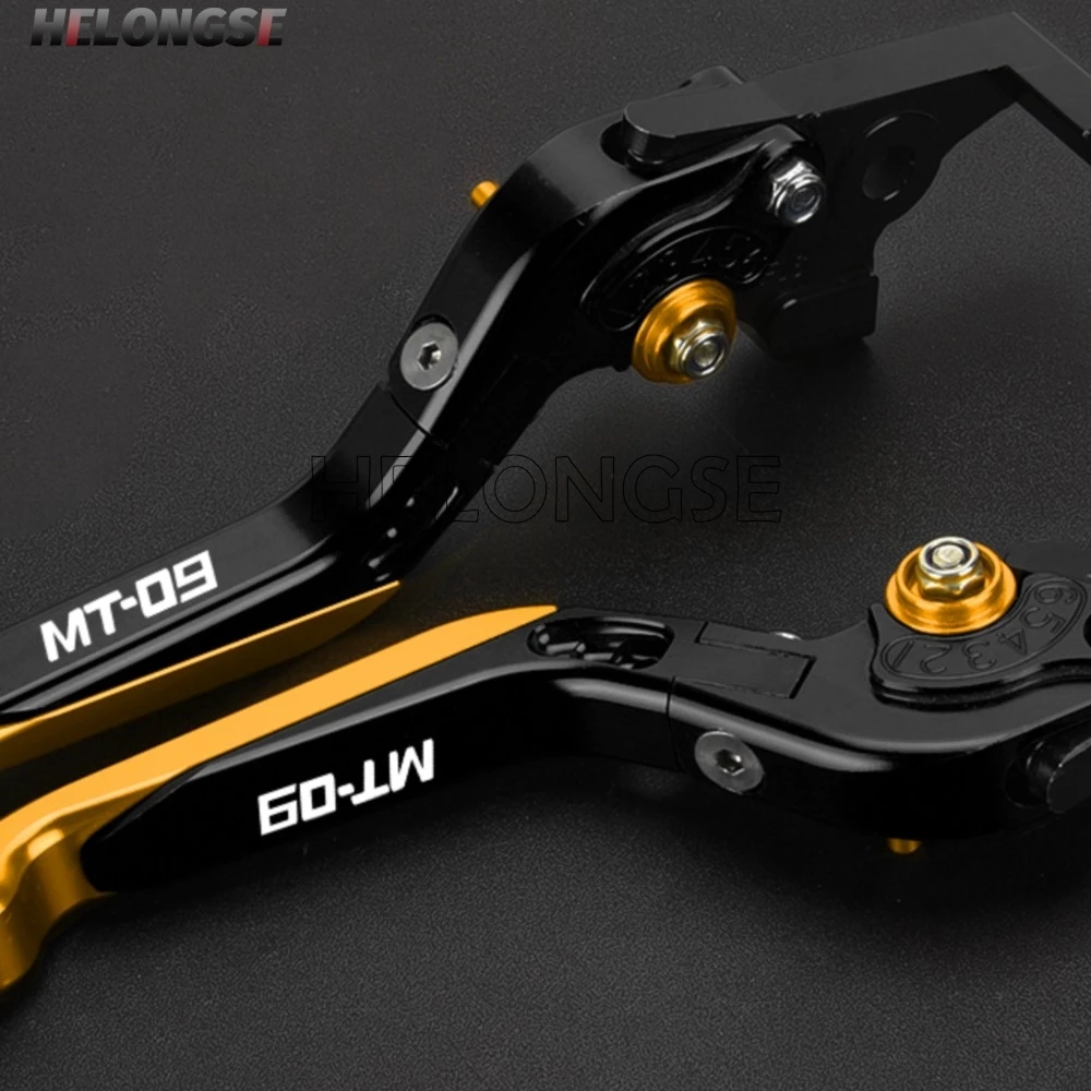 

HELONGSE Motorcycle Accessories CNC Brake Clutch Levers Adjustable Folding Extendable For Yamaha MT09 MT 09 2024 2025 2026 MT-09