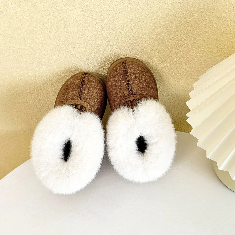 

Autumn And Winter 2025 New Style Children's Cotton Shoes With Wrapped Mouth Warm And Thickened Girlscomfort Warm Cotton Shoes