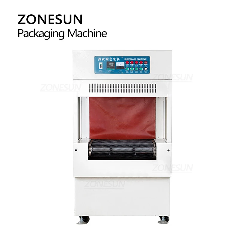 ZONESUN Automatic Heat Shrinking Wraping Packing Machine for Carton Beverage Paper Fruit Book Beer Bottle PVC PE Film ZS-BSP6040