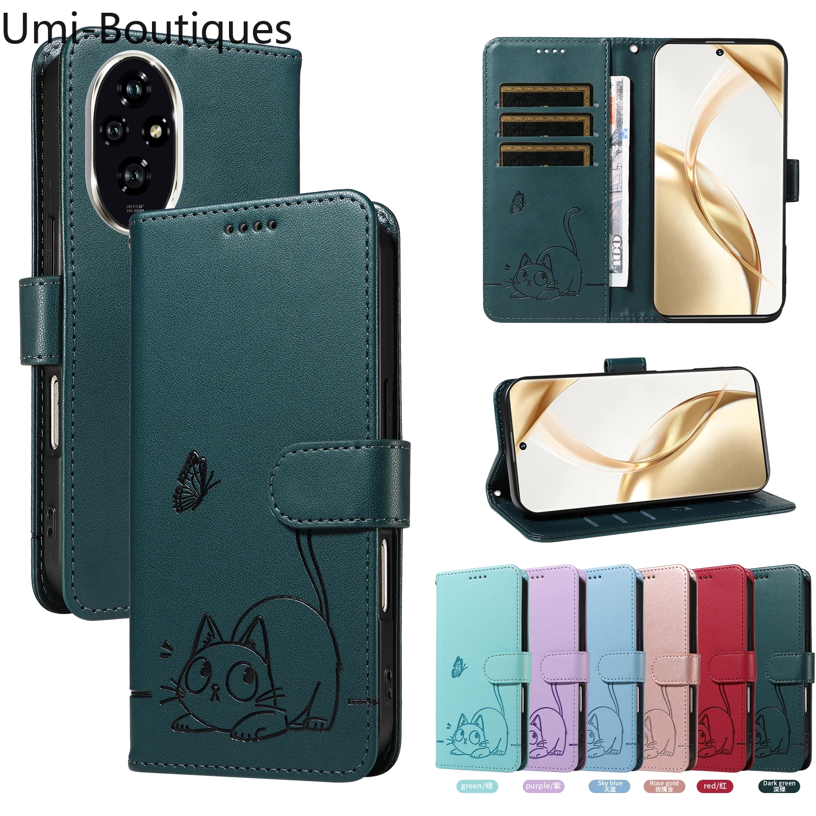 حافظة جلدية مغناطيسية لهاتف Honor 8A 8S 9 10 20 X6A X7 X7A X7B X8 X8A X8B X9 X9A X40 50 70 90 200 Lite Pro #2