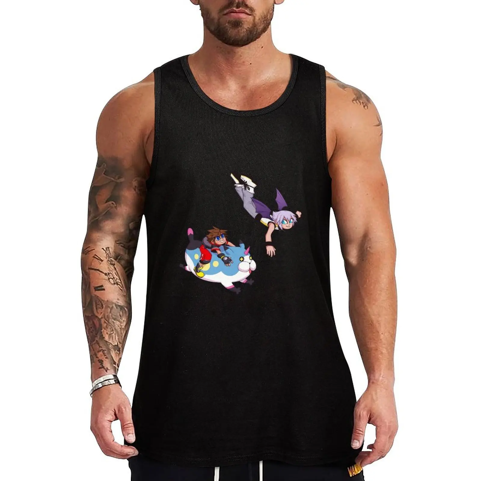 

Sora & Riku- Spirits Tank Top gym clothing anime clothes Men's singlets cool things