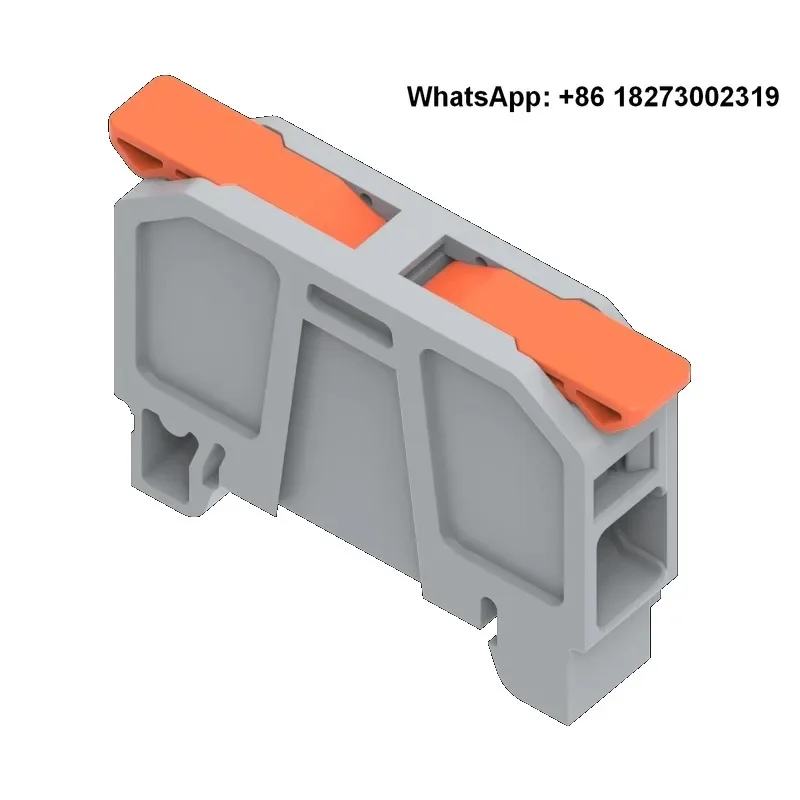 6-25 large square wire plug-in connector quick connect terminal, screw free wiring block, rail type cop-per 75A