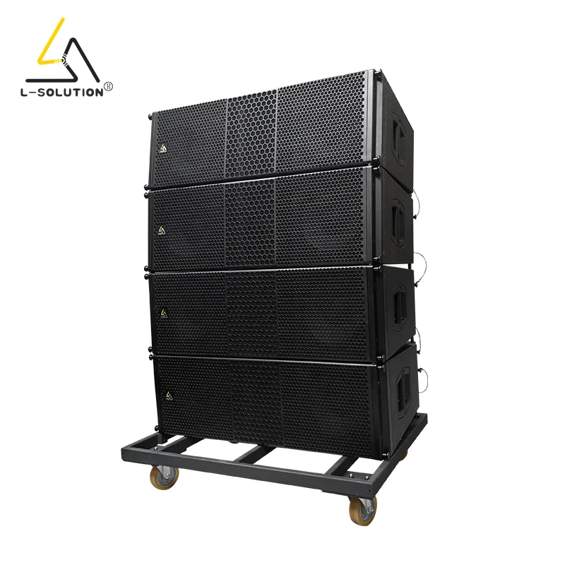 L-Solution A12 1600W Neodymium 4-Channel 3-Way Active Line Array Speaker