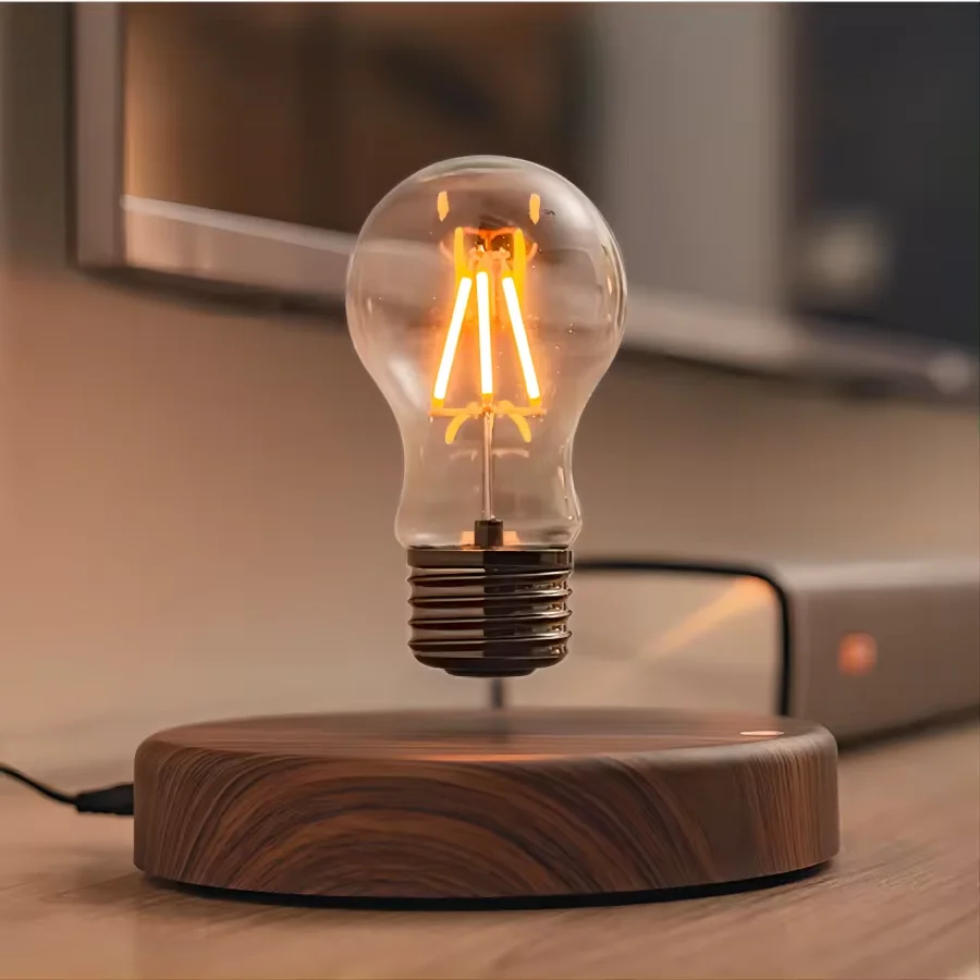 Lampe à lévitation magnétique créativité ampoule LED en verre flottant maison bureau décoration de bureau cadeau d'anniversaire Table nouveauté veilleuse