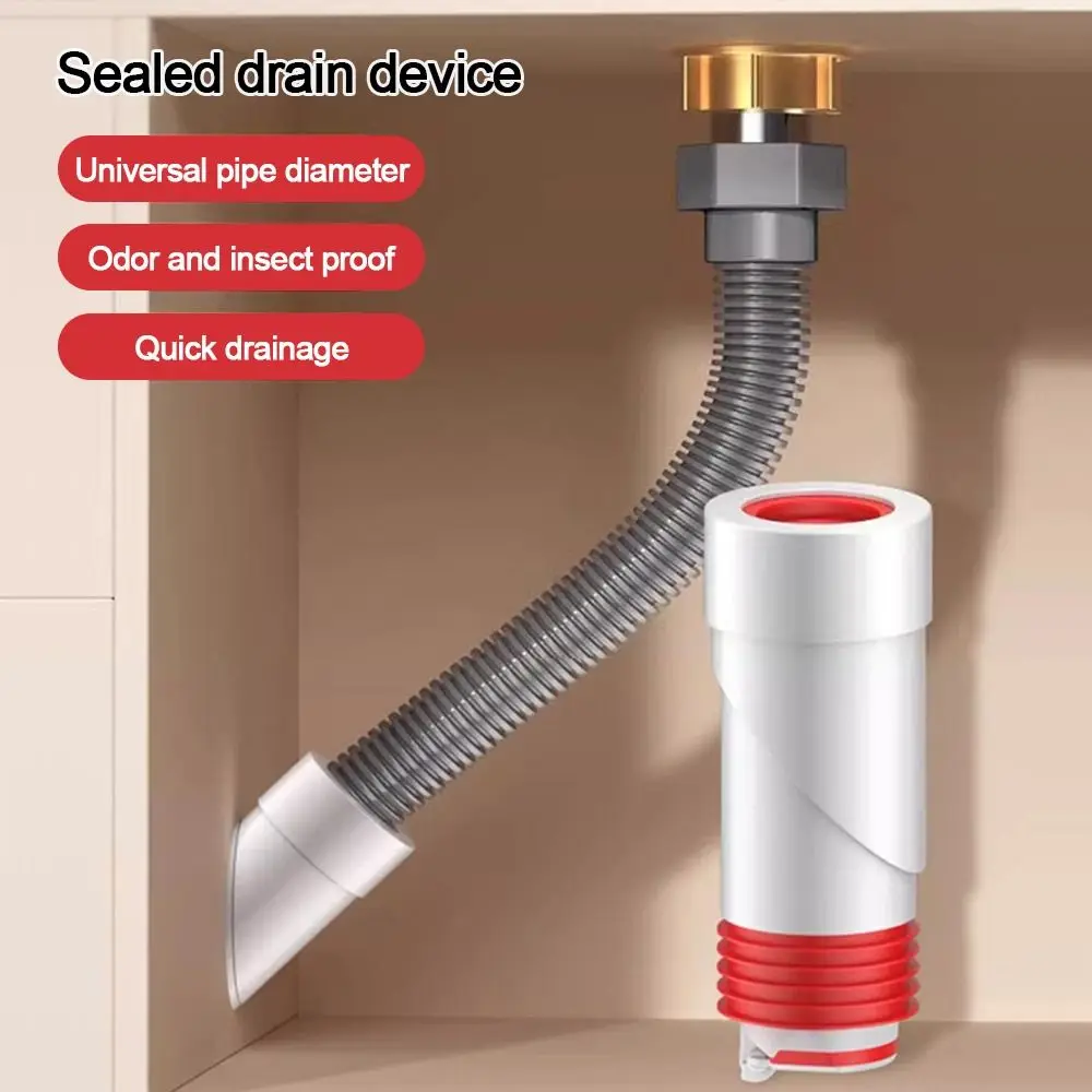 

Useful 45° Drain Pipe Seal Plug Anti Odor Insect Prevention Shower Drainer Stopper Sewer Strainer Plug