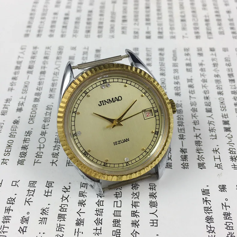 Stock Manual Old Mechanical Watch Send with Black Leather for Men Hand Wind Wristwatch Man Reloj Calendar Orologio Male Clock