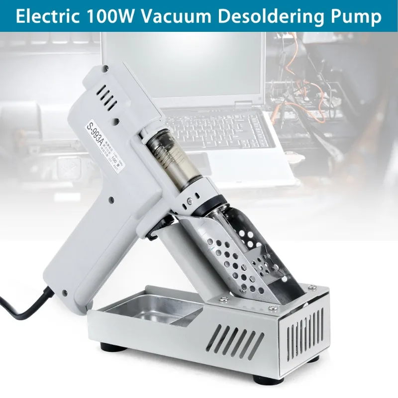 S-993A Electric Vacuum Desoldering Pump Solder Sucker Gun 110V/220V Suction Gun S-993A Suction Tin Gun