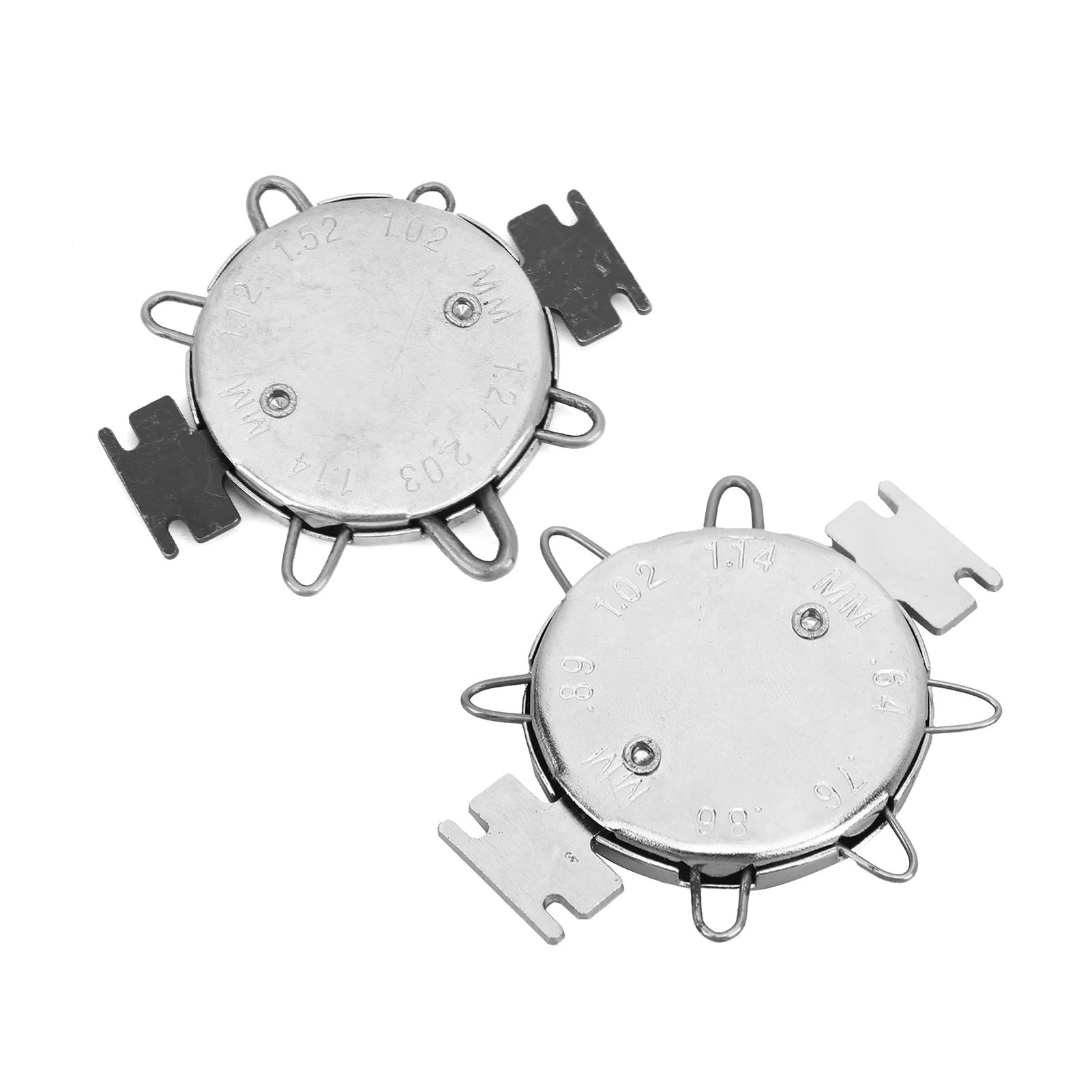 Outil de réglage de bougie d'allumage, antirouille, 0.64 à 1.14mm, haute ténacité, Anti 6 fils, jauge d'espacement de bougie d'allumage chromée pour la mesure