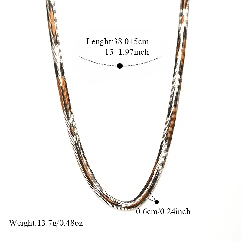 EILIECK Hochwertige Edelstahlkette in Silberfarbe für Damen, trendige Halskette für den täglichen Gebrauch, wasserdichter Schmuck, Geschenk. – Detail 15