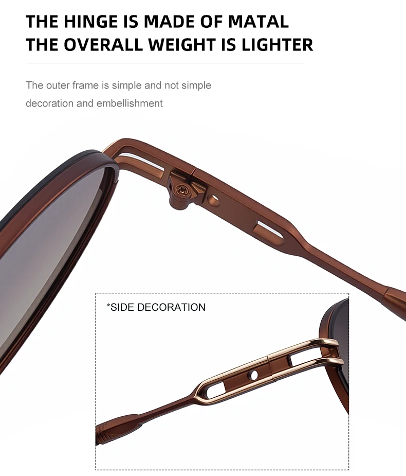 Kleine ovale Punk-Sonnenbrille für Damen 2026 – Luxusmarke, Vintage-Metallrahmen, trendige Sonnenbrillen für Damen, UV400-Schutz – Detail 11