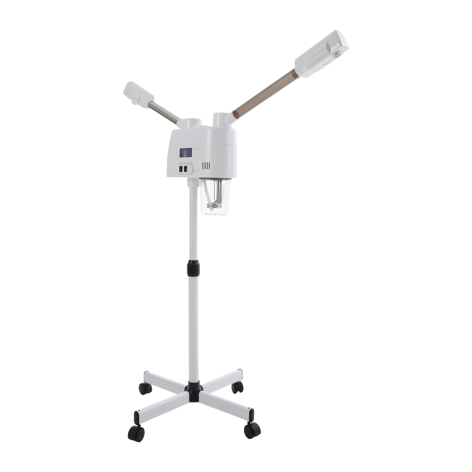 Vaporizador Facial Frío y Caliente de 600 ml, Doble Tubo, Pulverizador de Vapor Nano, Tanque 360 °   Máquina de Belleza para el Cuidado de la Piel con Boquilla Giratoria Telescópica