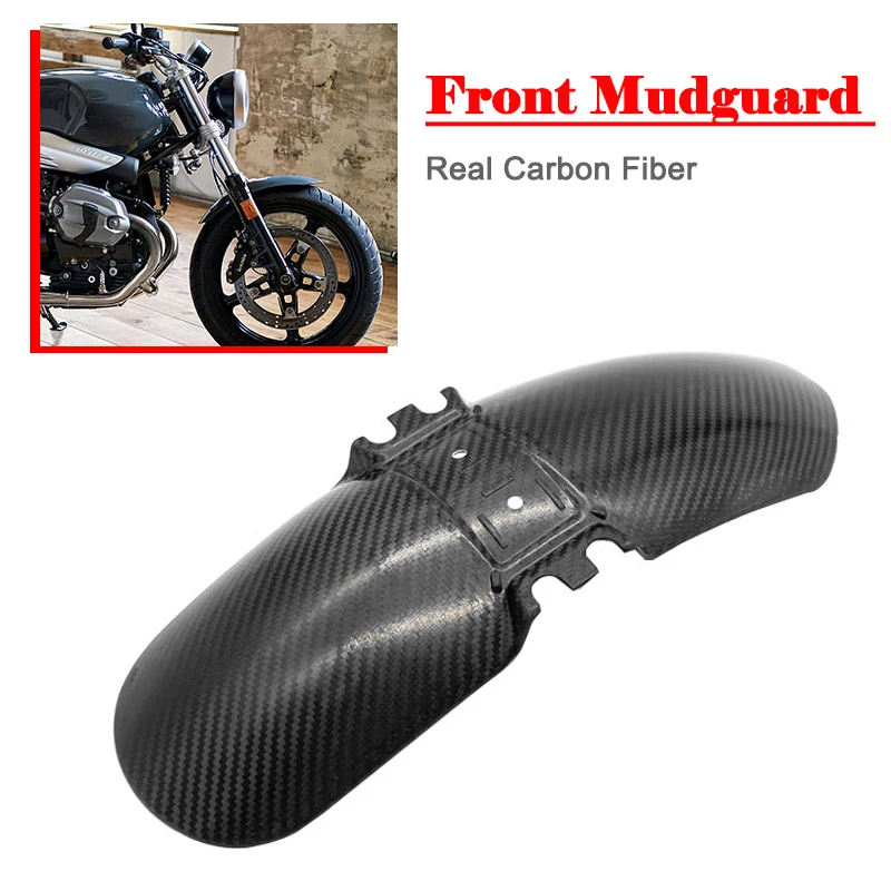 Fit For BMW R nineT Scrambler R NINE T Pure Racer Urban G/S Front Fender Mud Splash Guard Tire Hugger Real Carbon Fiber Mudguard