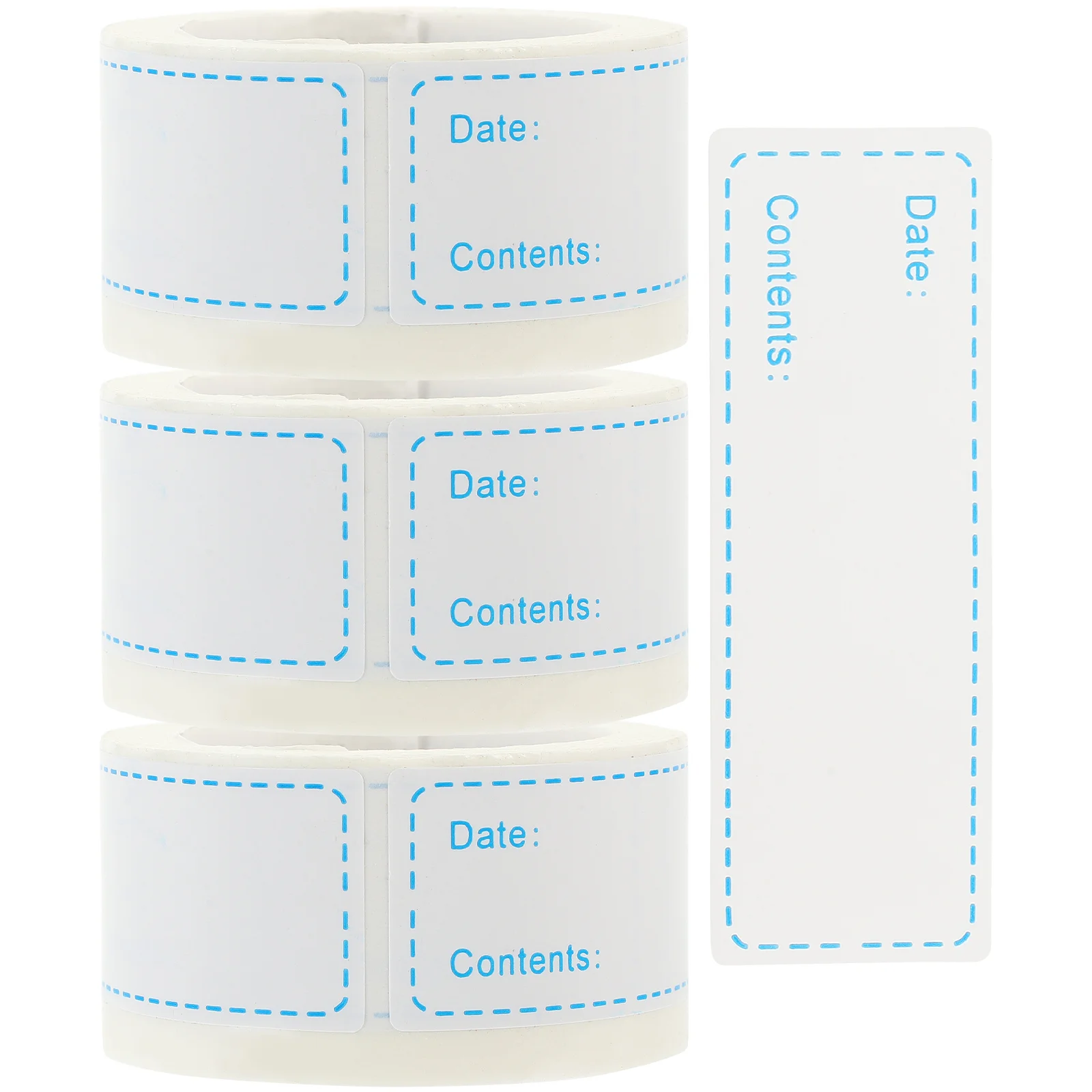 

3 Rolls Food Prep Canning Labels Removable Self Adhesive Food Storage Stickers Kitchen Pantry Containers Freezer Date