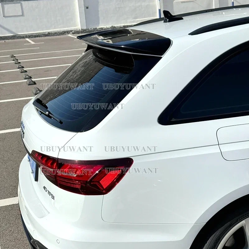 

For Audi A4 B9 Avant Allroad 2017 2018 2019 2020 2021 2022 RS4 Look Spoiler High Quality Glossy Black Rear Roof Wing
