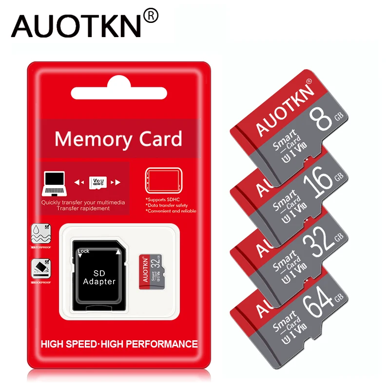 

Профессиональная флеш-карта 64 ГБ Micro tf sd Card UHS-I 8 ГБ 16 ГБ 32 ГБ Cartao De Memoria TF Card 64 ГБ Mini SD Card Бесплатный адаптер