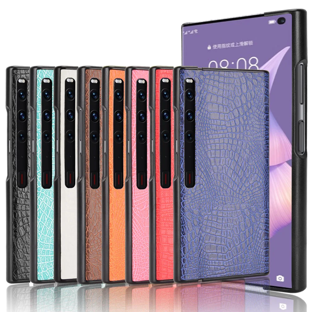 For Huawei Mate Xs 2 Case Luxury classic Crocodile pattern PU leather Case For Huawei Mate Xs2 Xs 2 Phone Case