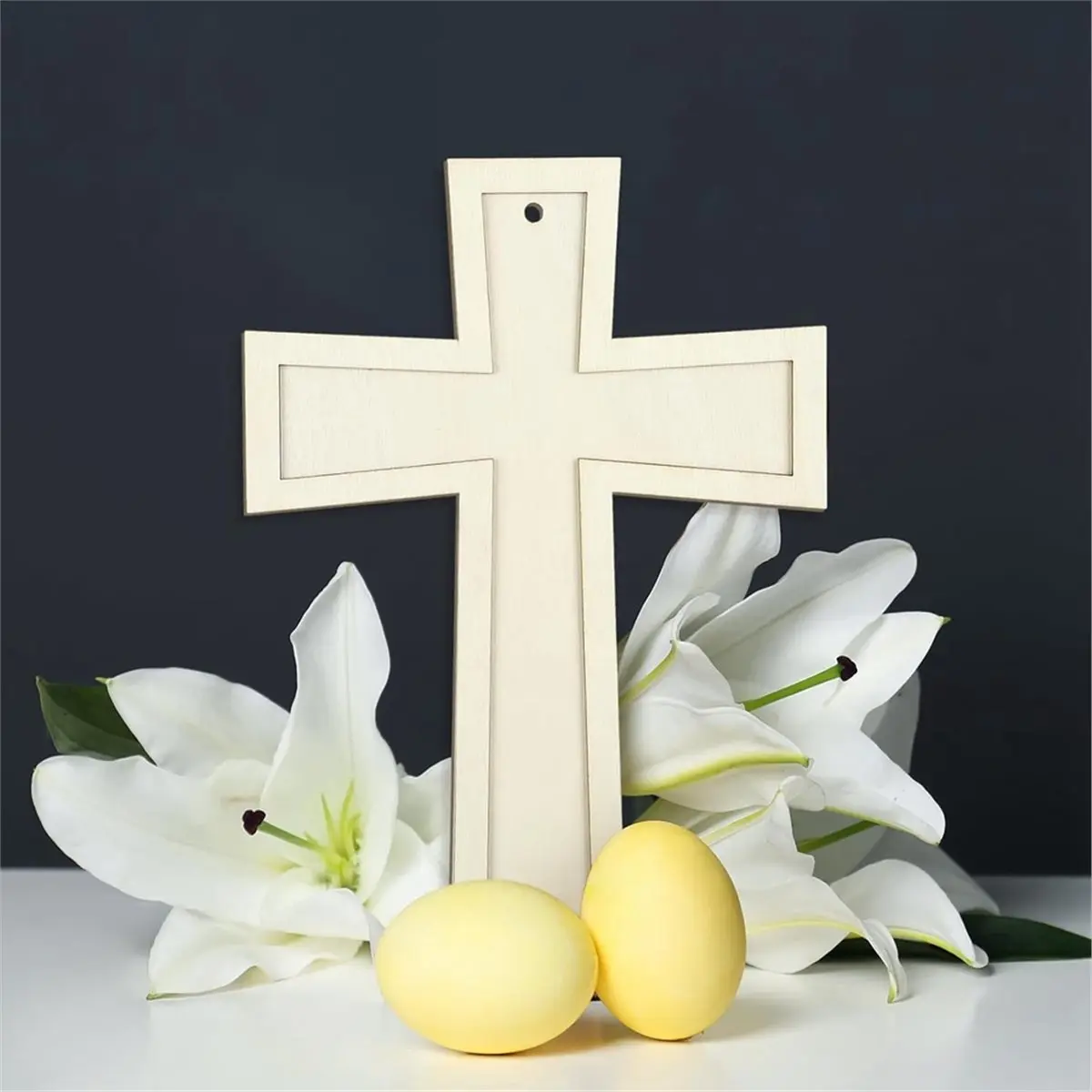 Multi-use Gear 24 Pcs Unfinished Wooden Crosses for Crafts Unpainted Large Blank Wooden Layered for Sunday Crafts