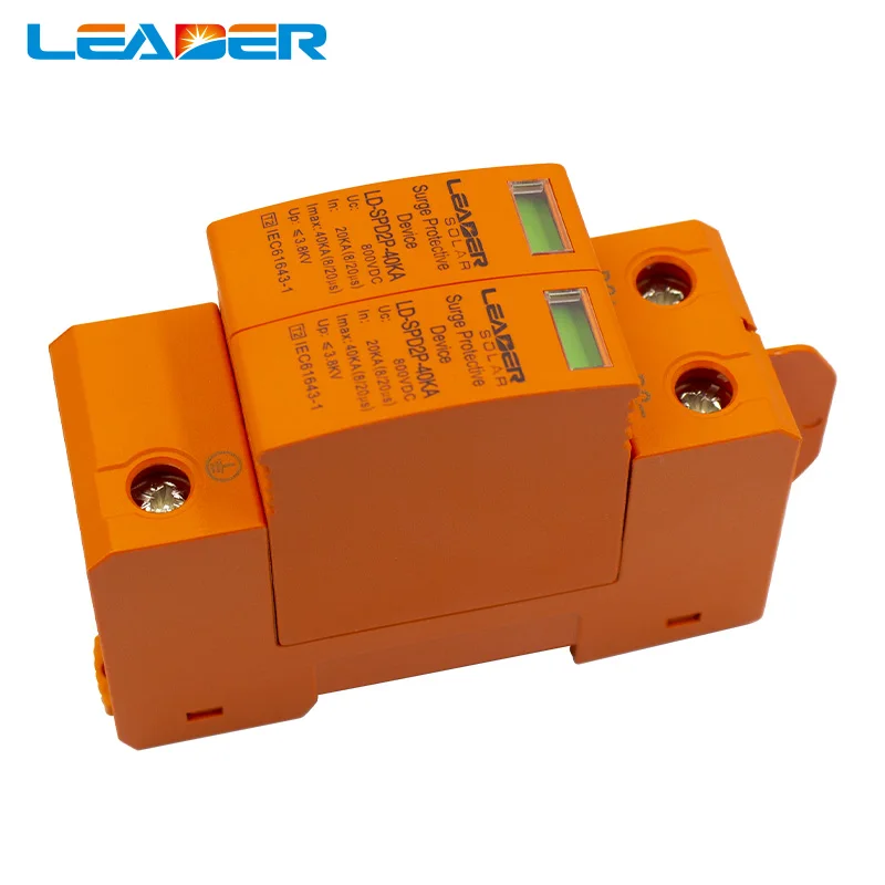 1pcs CE Approved 2P DC 1000V SPD 20-40kA DC Surge Suppressors/ DC Surge Protector for Solar System Protection