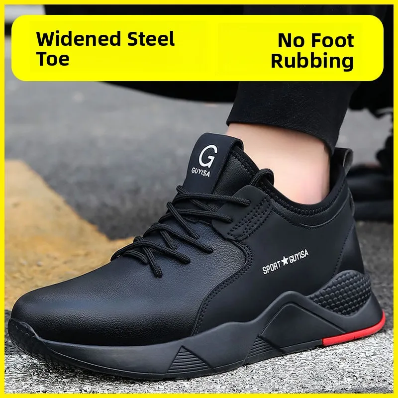 

Blue Shield Labor Protection Shoes Men's Anti-Odor Lightweight Steel Plate Anti-Crush Waterproof Wear-Resistant Non-Slip Safe...