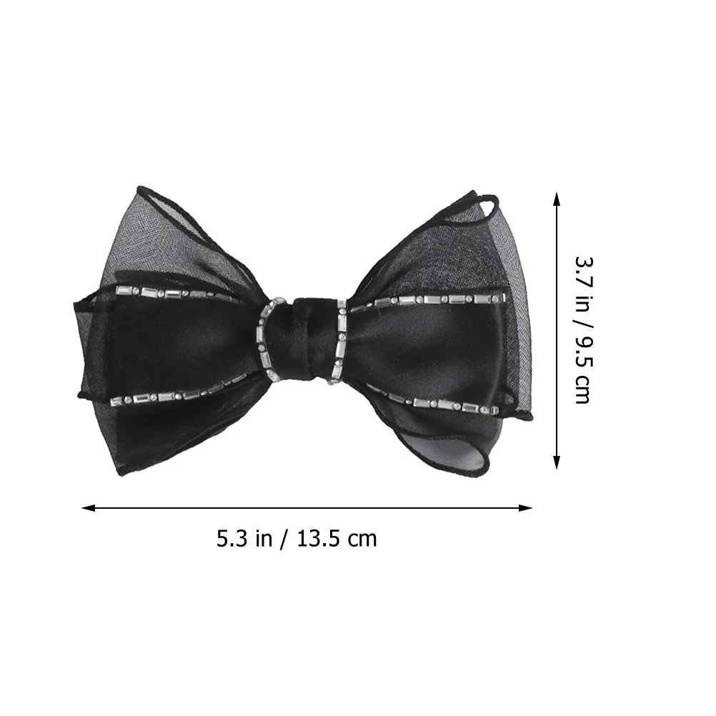 

2pcs Butterfly Hair Clips Fabric Rhinestone Bows Girls Women Hairpins Accessories Banquet School Everyday Life Hair Bow