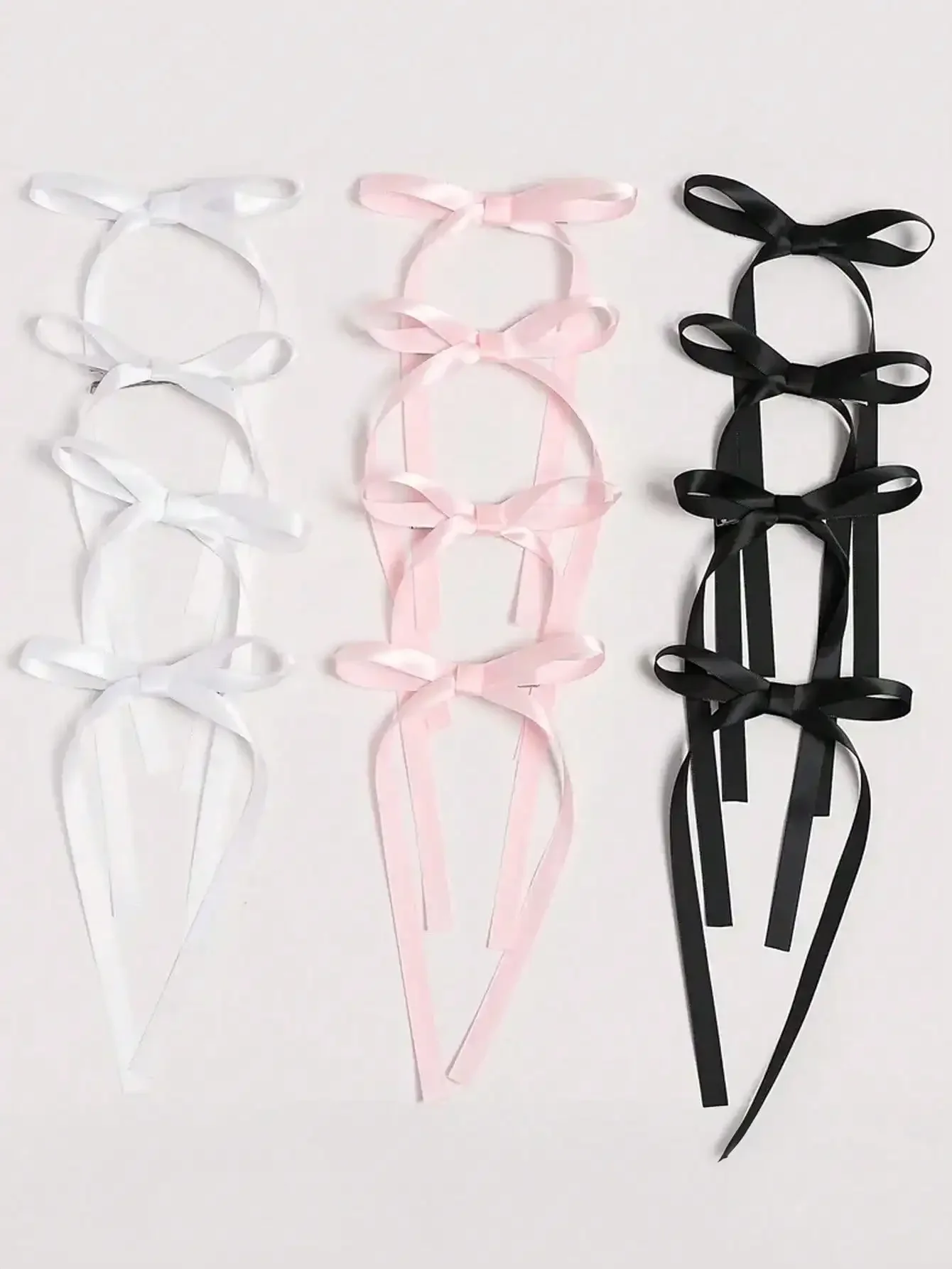 2 uds. Pinzas para el cabello con cinta y lazo dulce Simple a la moda para mujeres y niñas, accesorios para el cabello de fiesta