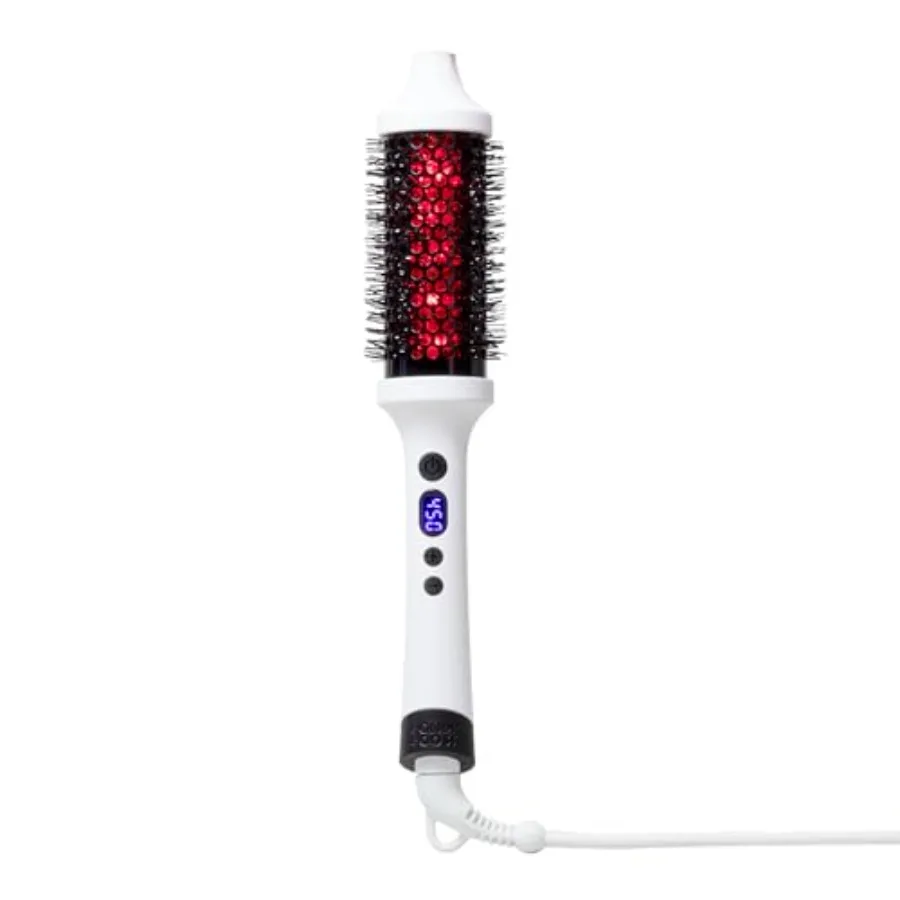 Infrared Thermal Brush for salon-style volume, ceramic-coated barrel in rose gold, rapid heat-up and even heat distribution