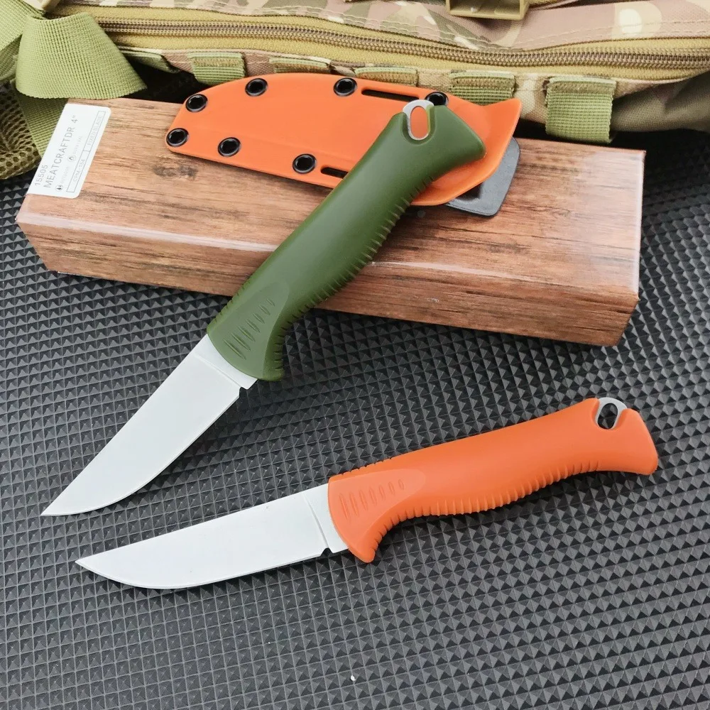 

New 15505 Survival Fixed Blade Knife Sharp D2 Blade Nylon Fiber Handle Outdoor Tactical Cutting Camping Knife EDC Hunting Tools