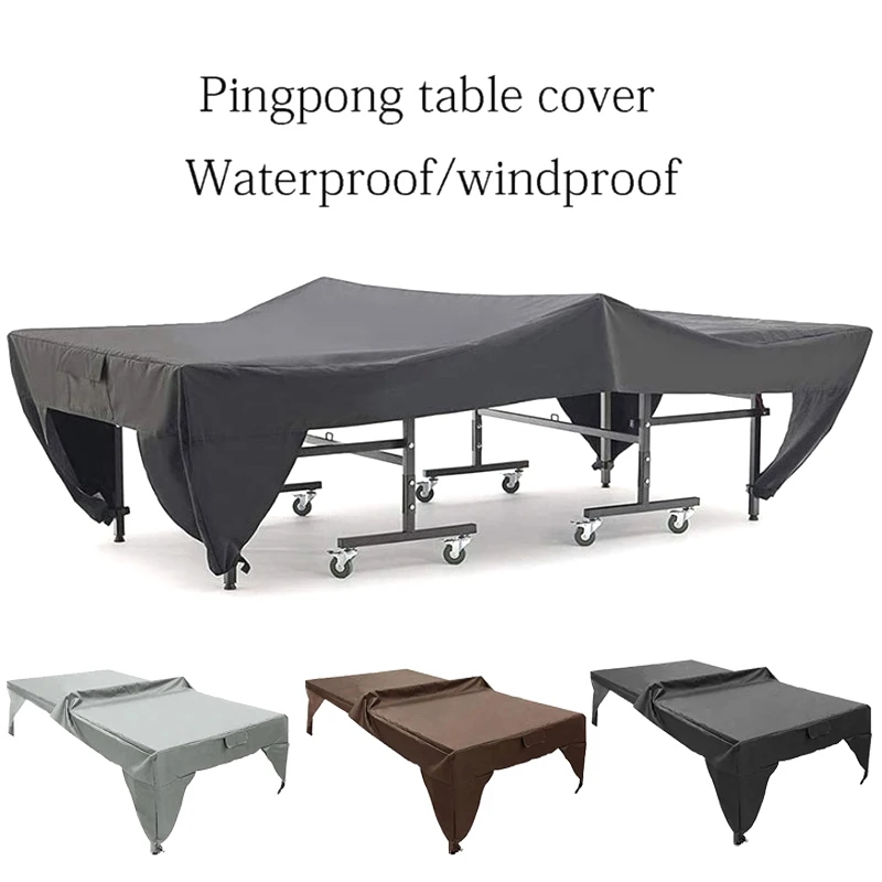 Ping Pong Table Cover Waterproof Dust Cover All Weather Protective Cover Rainproof Table Tennis Tablecloth Cover Indoor Outdoor