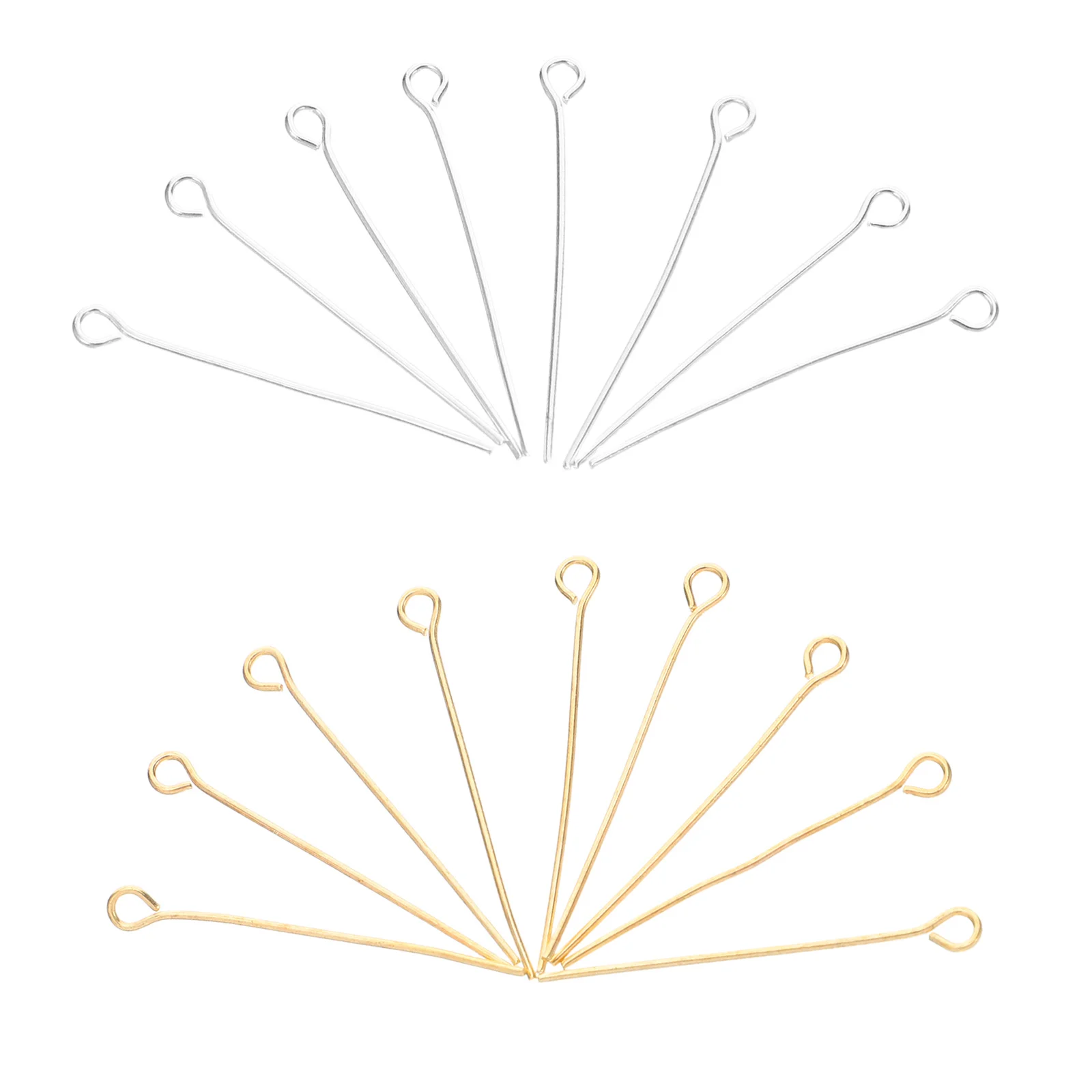 

1200Pcs Eye Pins Jewelry Making Supplies Metal Findings Handmade Bracelets Necklaces Earrings DIY Craft Accessories