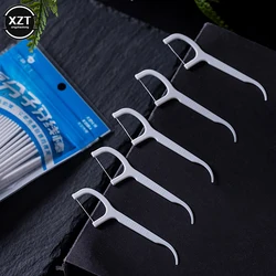 50Pcs Dental Floss Flosser Picks Toothpicks Teeth Stick Tooth Cleaning Interdental Brush Dental Floss Pick Oral Hygiene Care